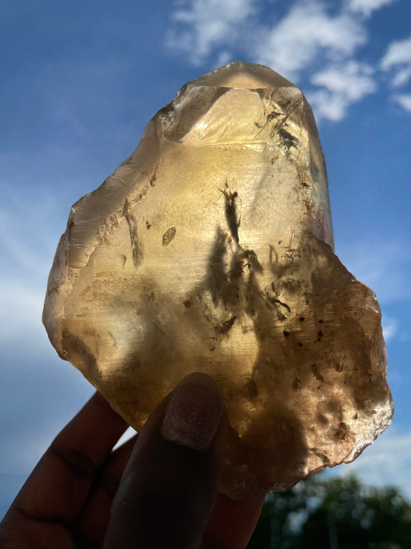 Natural Citrine, Citrine Quartz From Mansa, Zambia