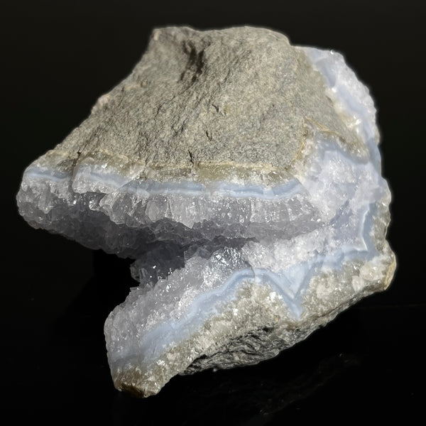 Druzy Blue Lace Agate, from Nsanje, Malawi