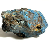 Blue Fibrous Shattuckite, Mesopotamia Copper Valley, Kunene, Namibia, African Mineral Specimen