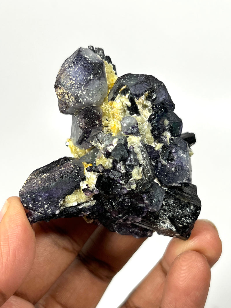 Gorgeous Galaxy Fluorite with Tourmaline, Erongo Mountain, Erongo Region, Namibia