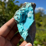 Gorgeous Druzy Chrysocolla, Kolwezi Mining District, Lualaba, Democratic Republic of Congo, Africa